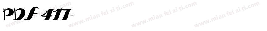 PDF 417字体转换